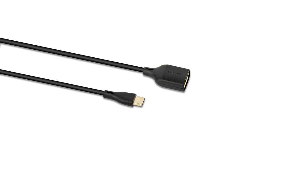 Cable USB A-C F Hembra extensor 0.15m Connect QED