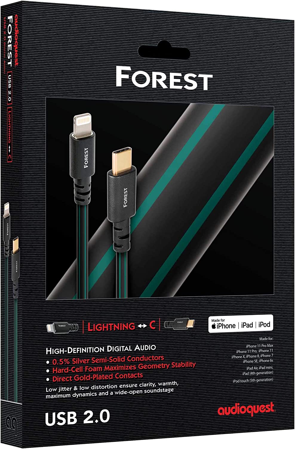Cable USB C-LIGHTNING Forest Audioquest