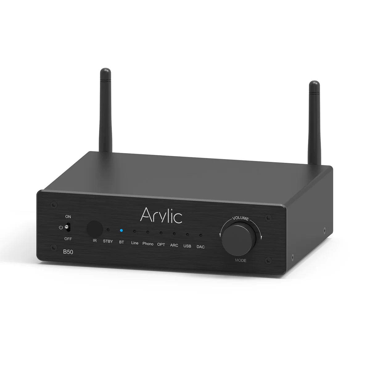 B50 Amplificador Integrado Arylic Bluetooth Aptx HDMI, USB, PHONO, SUB