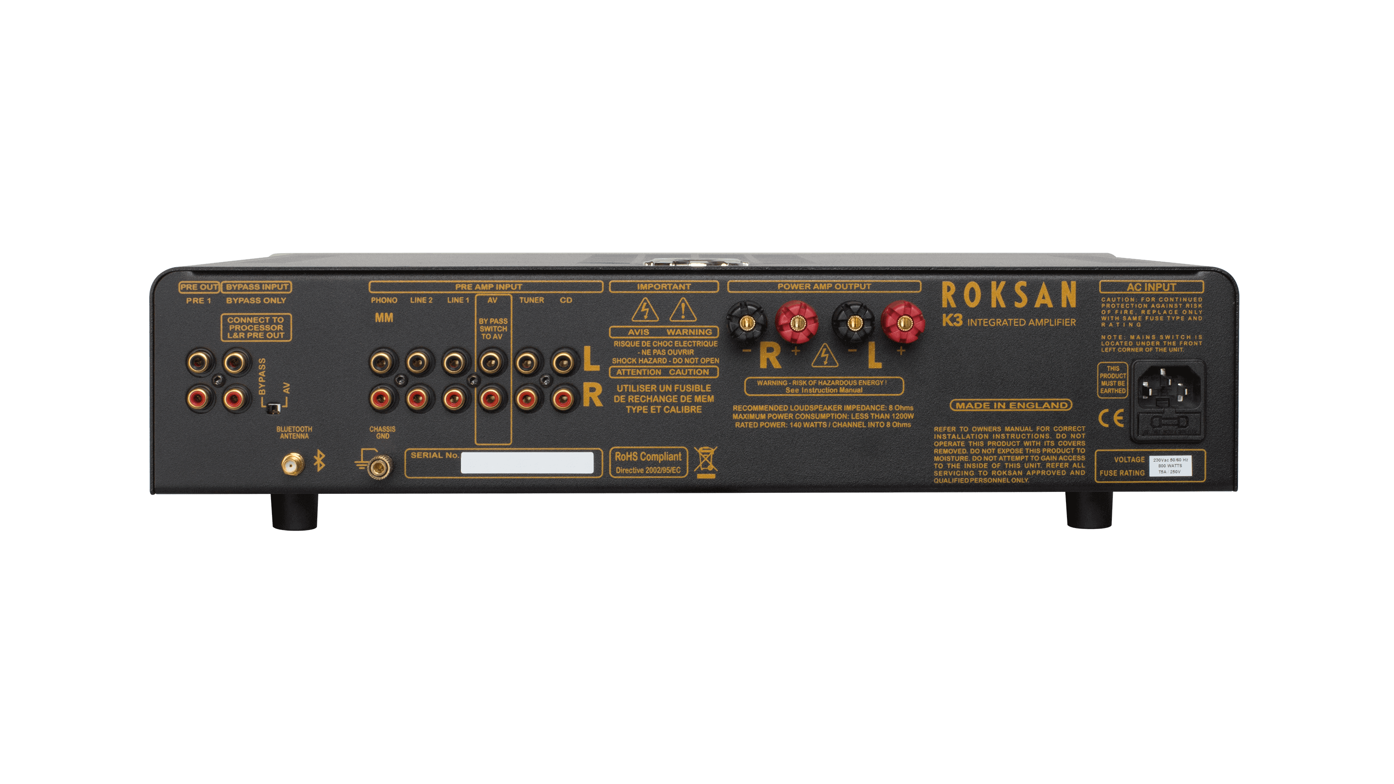 Exhibición Roksan K3 Amplificador Integrado (No Bluetooth)